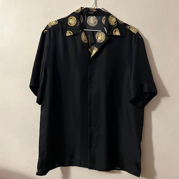 Versace Medusa Versace Dress Shirts Mens Versace Men's Silk Formal